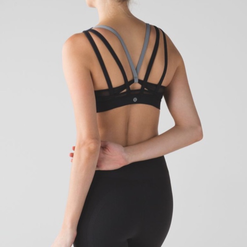 Lululemon Exhale SportBra Mesh Detail/Strappy Back